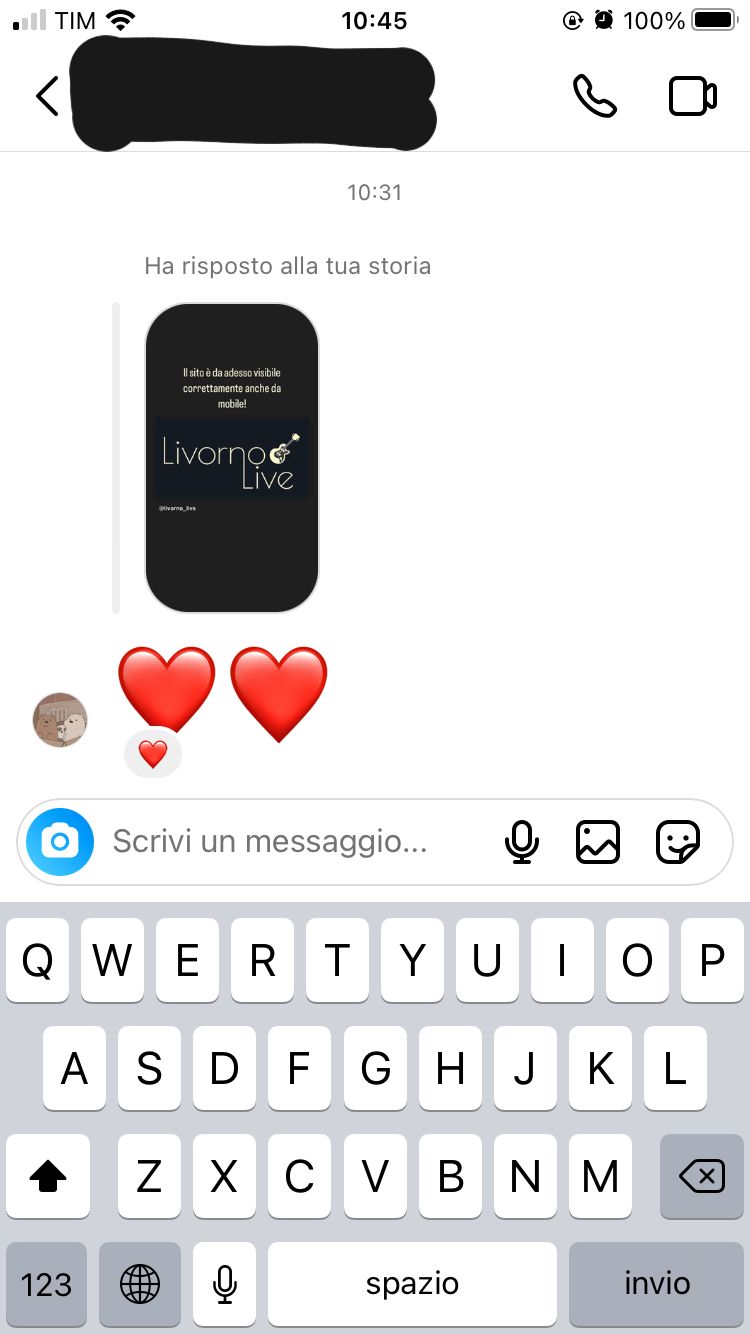 Screen instagram